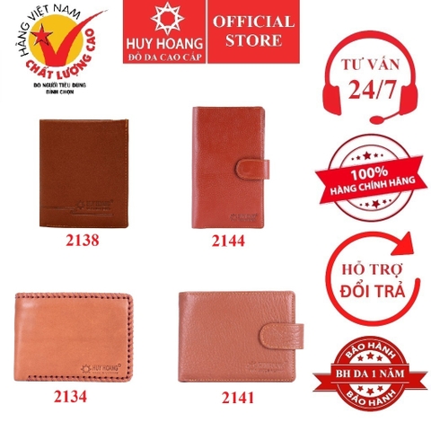 Bóp nam da bò nhiều loại màu da HD2134-38-41-44