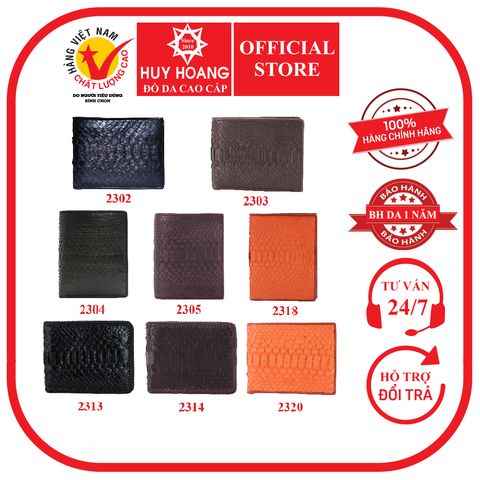 Ví nam da trăn nhiều loại nhiều màu HD2302-03-04-05-13-14-18-20