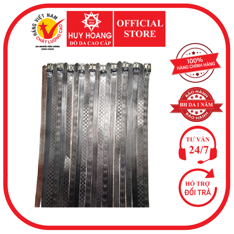 Dây nịt nam da bò hoa văn nhiều loại màu đen HD40001