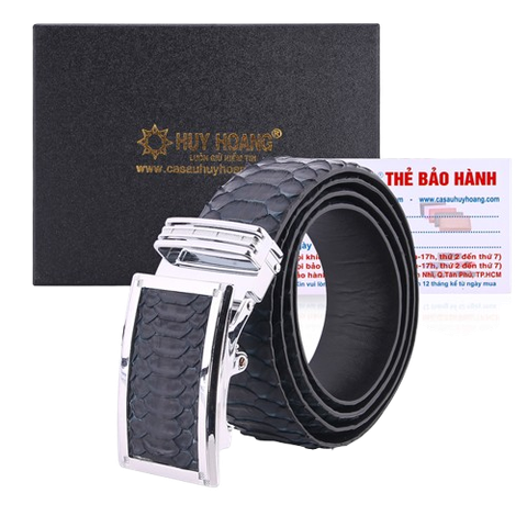 Dây nịt nam da trăn Vip 4P màu xanh đậm HD4333