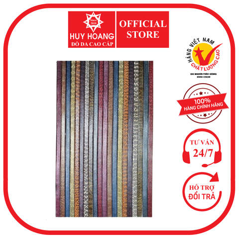 Dây nịt nam Huy Hoàng da rắn biển 4P nhiều màu HD4611-20