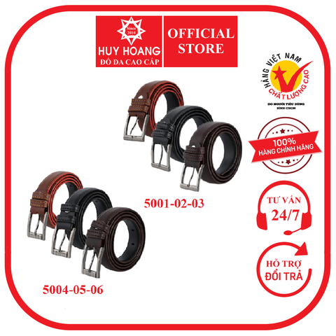 Thắt lưng nữ may viền nhiều loại màu bò, đen, nâu HD5001-02-03-04-05-06