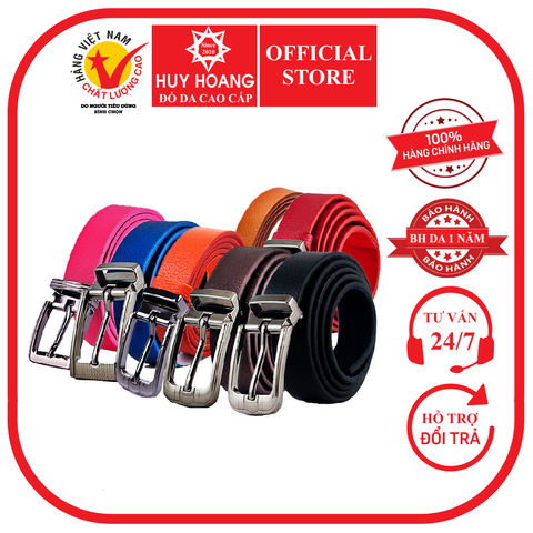 Dây thắt lưng nữ da bò nhiều màu HD5123-24-25-26-27-28-29