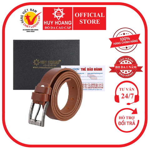 Thắt lưng nữ Huy Hoàng bát gài 2,5P màu da HD5147