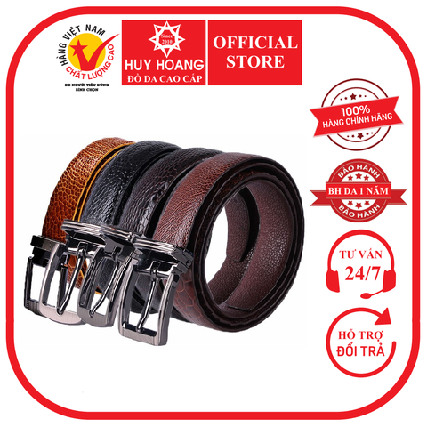 Dây thắt lưng nữ da đà điểu 2,5P nhiều màu HD5401-02-03-10