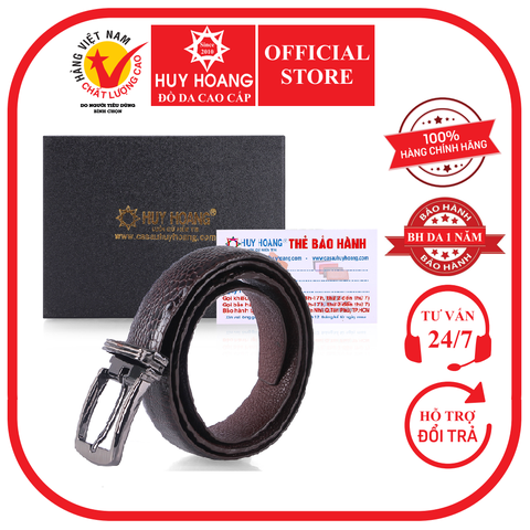 Thắt lưng nữ da đà điểu 2,5P màu nâu đất HD5402