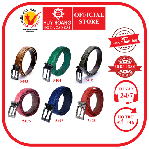 Thắt lưng nữ da đà điểu nhiều màu HD5403-04-05-06-07-08