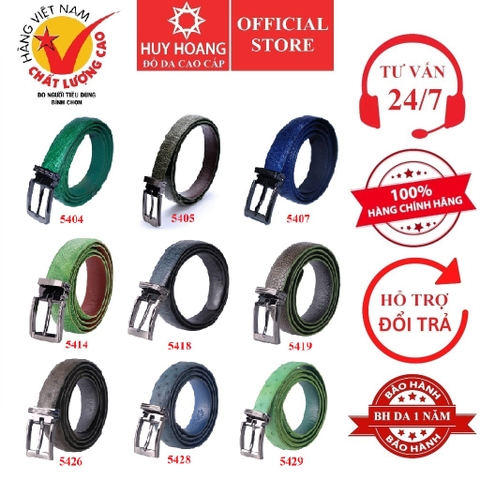 Thắt lưng nữ da đà điểu 2,5P nhiều màu HD5404-05-07-14-18-19-26-28-29