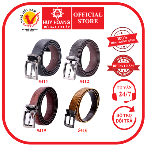 Thắt lưng nữ da đà điểu trơn màu đen, nâu đất, nâu đỏ, vàng bò HD5411-12-15-16