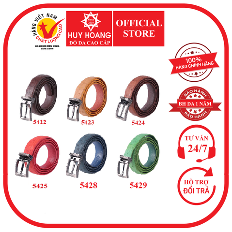 Thắt lưng nữ da đà điểu nhiều màu HD5422-23-24-25-28-29