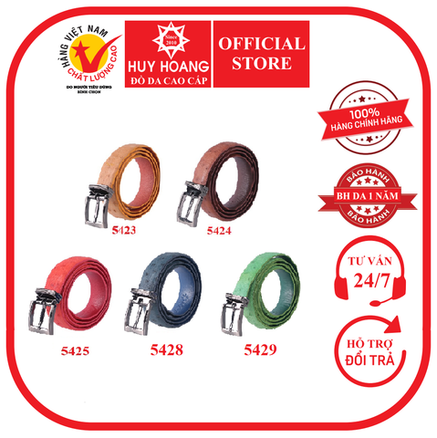 Thắt lưng nữ da đà điểu nhiều màu HD5423-24-25-28-29