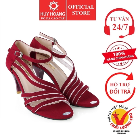 Giày sandal nữ Huy Hoàng màu đỏ HD7062