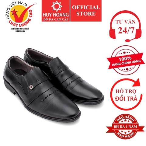 Giày tăng chiều cao Huy Hoàng màu đen HD7179