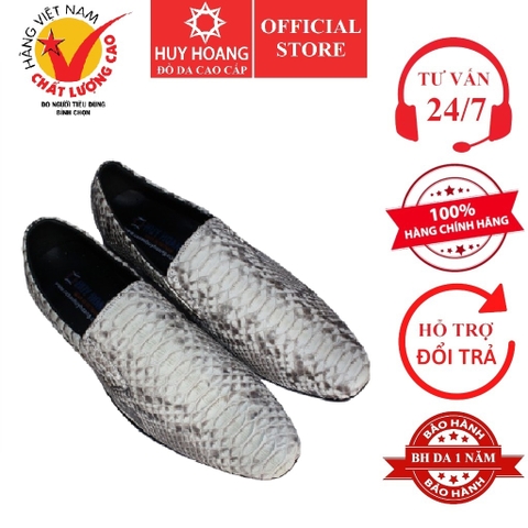 Giày nam da trăn màu da nguyên thủy HD7303