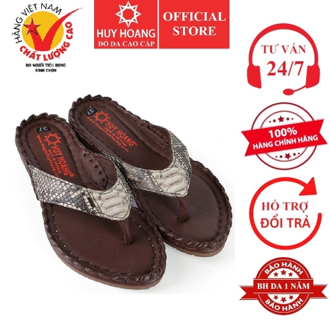 Dép nữ da trăn màu da nguyên thủy HD7304