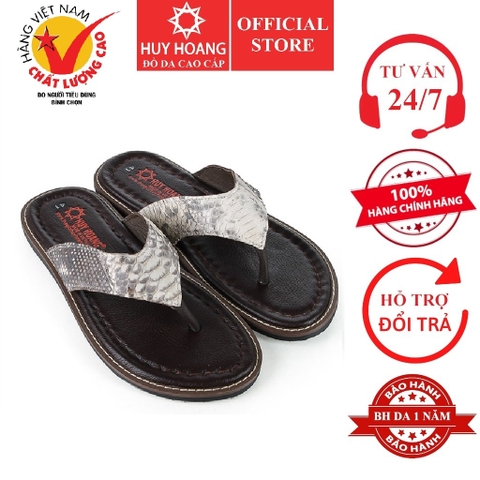 Dép nam da trăn màu da nguyên thủy HD7305