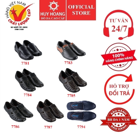 Giày nam da bò nhiều loại nhiều màu HD7781-83-84-85-86-87-94