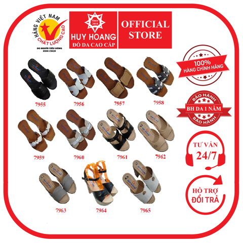 Giày dép nữ Huy Hoàng nhiều loại nhiều màu HD7955-65