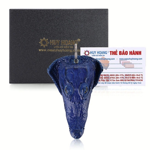 Móc khóa đầu cá sấu cỡ lớn màu xanh dương HD8289