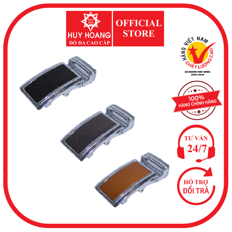 Đầu khóa da bò 3,5 phân đầu trắng màu đen, nâu, vàng bò HD9110-11-12