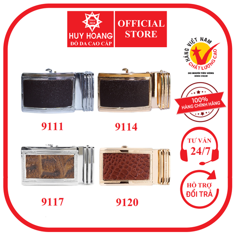 Đầu khóa da bò 3,5P nhiều loại màu nâu HD9111-14-17-20