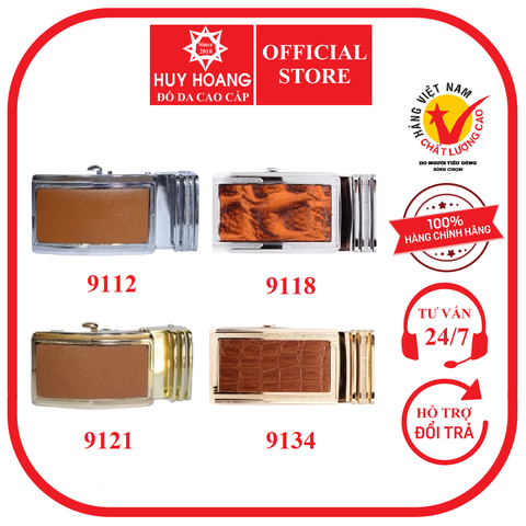 Đầu khóa da bò 3,5P nhiều loại màu vàng bò HD9112-18-21-34