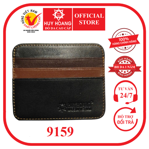 Ví Namcard da bò Huy Hoàng màu đen HD9159