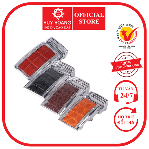 Đầu khóa da cá sấu 3,5P đầu trắng màu đen, nâu đất, vàng bò, nâu đỏ HD9209-10-11-12