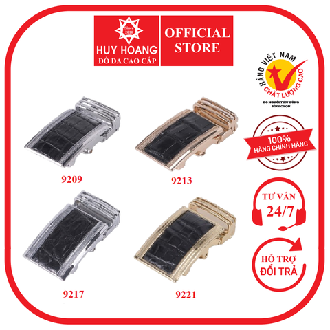 Đầu khóa da cá sấu nhiều loại màu đen HD9209-13-17-21