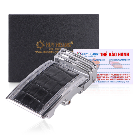 Đầu khóa da cá sấu 3,5 phân đầu trắng màu đen HD9209