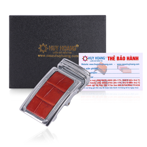 Đầu khóa da cá sấu 3,5 phân đầu trắng màu nâu đỏ HD9212