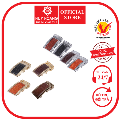 Đầu khóa mặt da cá sấu 4P nhiều loại nhiều màu HP9217-18-19-20-21-22-23-24