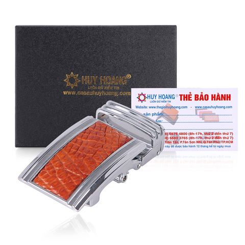 Đầu khóa da cá sấu 4 phân đầu trắng màu vàng bò HD9219