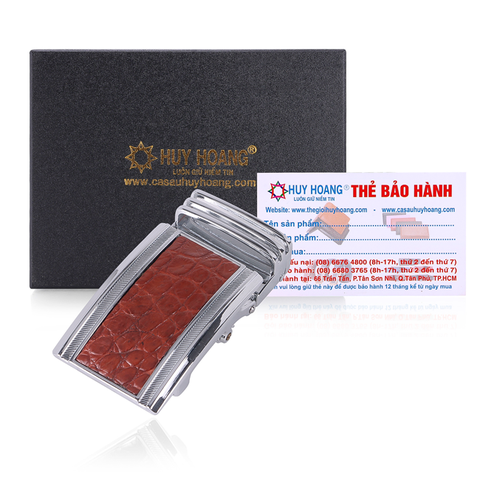 Đầu khóa da cá sấu 4 phân đầu trắng màu nâu đỏ HD9220