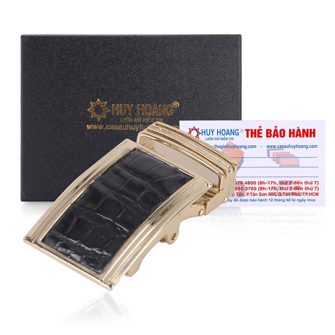 Đầu khóa da cá sấu 4 phân đầu vàng màu đen HD9221