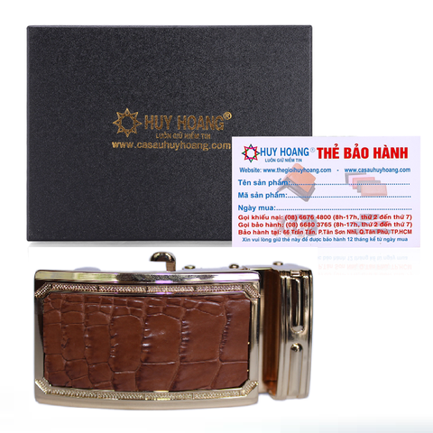 Đầu khóa da cá sấu 4 phân đầu vàng màu nâu đỏ HD9224