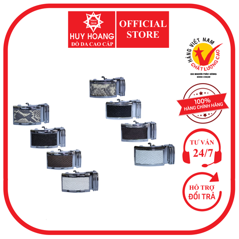 Đầu khóa da trăn nhiều loại màu da nguyên thủy, đen, nâu, trắng HD9301-08