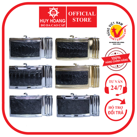 Đầu khóa da đà điểu nhiều loại màu đen HD9401-05-09-13-17-21