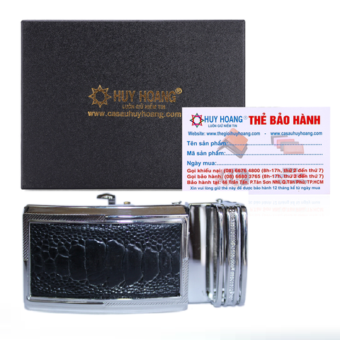 Đầu khóa da đà điểu 3,5P đầu trắng màu đen HD9401