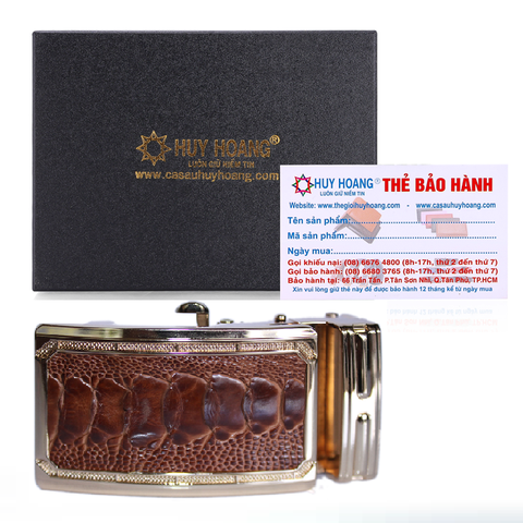 Đầu khóa da đà điểu 4 phân đầu vàng màu vàng bò HD9415