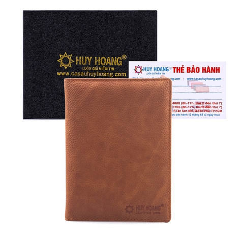 Ví đựng Passport da bò Huy Hoàng màu da HD9104