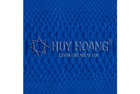 Da thuộc da trăn nguyên con màu xanh dương HD1308