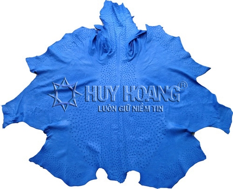 Da thuộc da đà điểu mổ mình đà điểu màu xanh dương HD1417