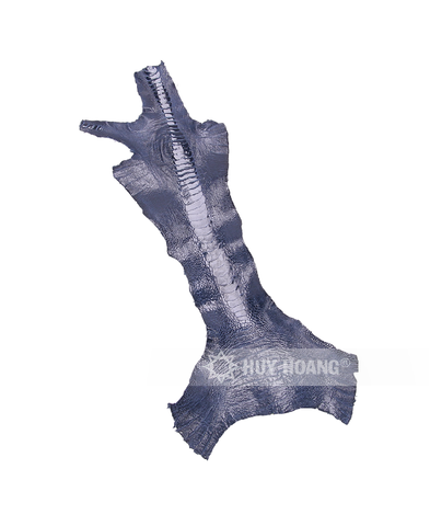 Da thuộc da đà điểu mổ chân đà điểu màu xanh đậm HD1408