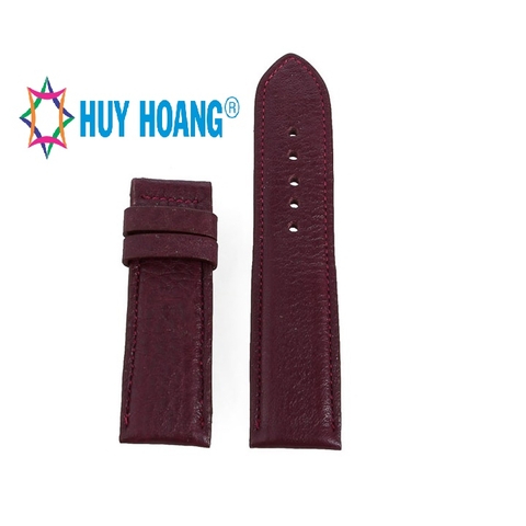 Dây đồng hồ da bò size 22, 24, 26 màu tím nhạt HD8136