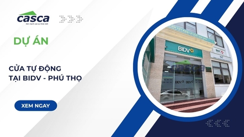 Dự Án Lắp Cửa Tự Động KODO Đa Công Nghệ Tại BIDV Phú Thọ