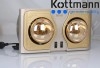 Đèn sưởi nhà tắm Kottmann K2BH (2 bóng, màu vàng)