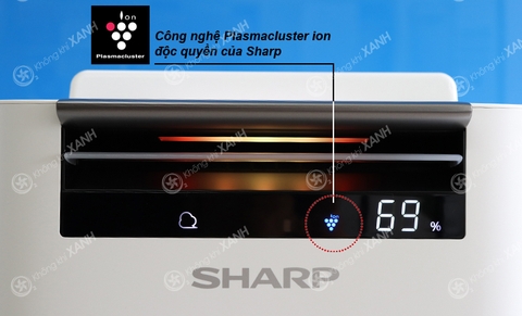 Máy lọc không khí và tạo ẩm Sharp KC-G50EV-W hàng nhập khẩu
