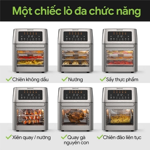 Nồi chiên không dầu 2Good Vortex S - 18 (15 lít) hàng chính hãng bh 2 năm