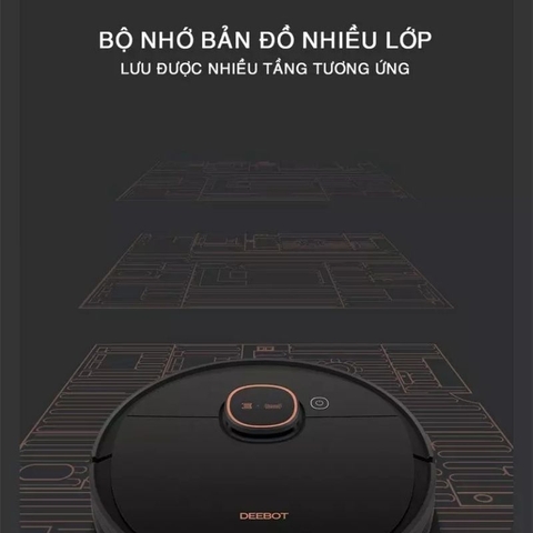 Robot hút bụi lau nhà Ecovacs Deebot T5 Max bh 1 năm hàng nhập khẩu
